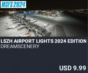LSZH Airport Lights 2024 Edition by Dreamscenery. USD $9.99