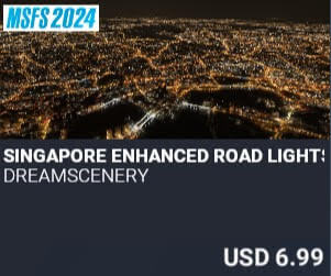 Singapore Enhanced Road Lights 2024 Edition by Dreamscenery. USD $6.99