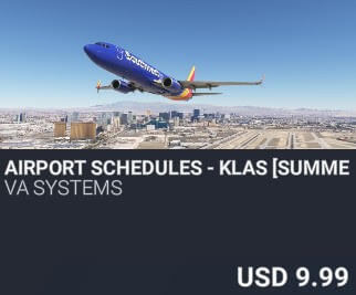 Airport Schedules - KLAS [Summer 2025] by VA SYSTEMS. USD $9.99