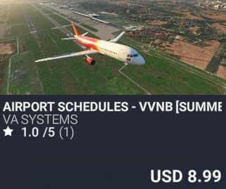 Airport Schedules - VVNB [Summer 2025] by VA SYSTEMS. USD $8.99