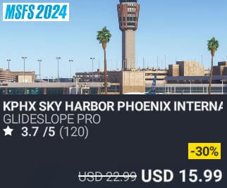 KPHX Sky Harbor Phoenix International Airport by Glideslope Pro. USD $22.99 (on sale for 15.99)