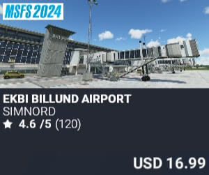 EKBI Billund Airport by SimNord. USD $16.99