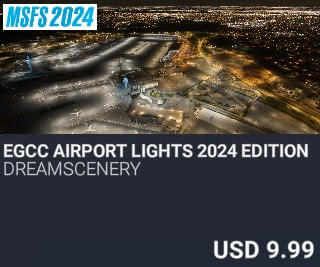 EGCC Airport Lights 2024 Edition by Dreamscenery. USD $9.99
