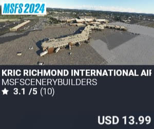 KRIC Richmond International Airport by msfscenerybuilders. USD $13.99