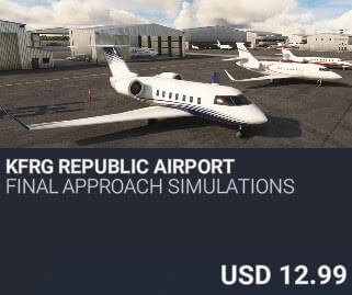 KFRG Republic Airport by Final Approach Simulations. USD $12.99