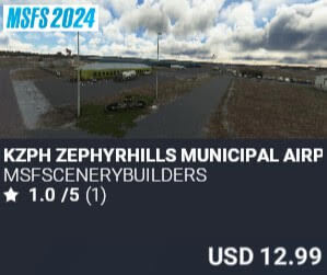 KZPH Zephyrhills Municipal Airport by msfscenerybuilders. USD $12.99