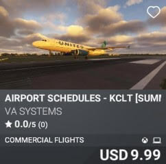Airport Schedules - KCLT [Summer 2025] by VA SYSTEMS. USD $9.99