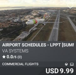 Airport Schedules - LPPT [Summer 2025] by VA SYSTEMS. USD $9.99