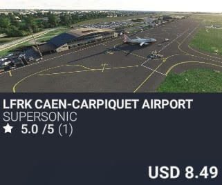 LFRK caen-carpiquet by supersonic. USD $8.49