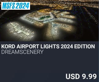 KORD Airport Lights 2024 Edition by Dreamscenery. USD $9.99