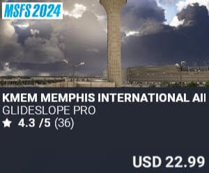 KMEM Memphis International Airport by Glideslope Pro. USD $22.99
