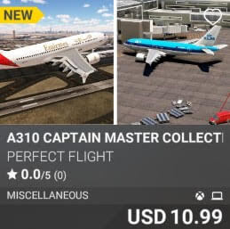 A310 CAPTAIN MASTER COLLECTION - 0100 by Perfect Flight. USD $10.99