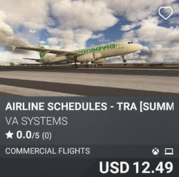 Airline Schedules - TRA [Summer 2025] by VA SYSTEMS. USD $12.49