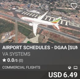 Airport Schedules - DGAA [Summer 2025] by VA SYSTEMS. USD $6.49