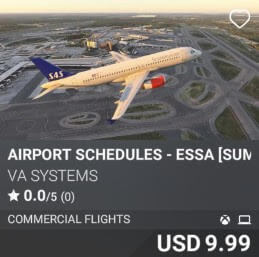 Airport Schedules - ESSA [Summer 2025] by VA SYSTEMS. USD $9.99