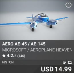 Aero Ae-45 / Ae-145 by Microsoft / Aeroplane Heaven. USD $14.99