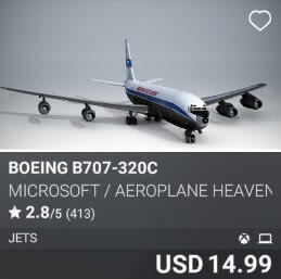 Boeing B707-320C by Microsoft / Aeroplane Heaven. USD $14.99