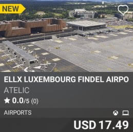 ELLX LUXEMBOURG FINDEL AIRPORT by Atelic. USD $17.49