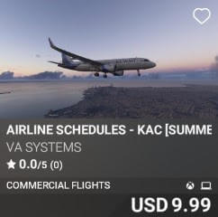 Airline Schedules - KAC [Summer 2025] by VA SYSTEMS. USD $9.99