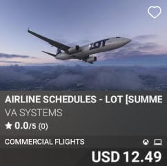 Airline Schedules - LOT [Summer 2025] by VA SYSTEMS. USD $12.49