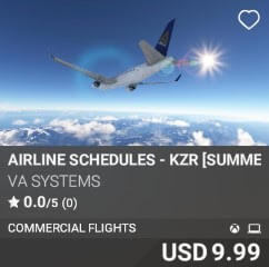 Airline Schedules - KZR [Summer 2025] by VA SYSTEMS. USD $9.99