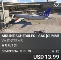 Airline Schedules - SAS [Summer 2025] by VA SYSTEMS. USD $13.99