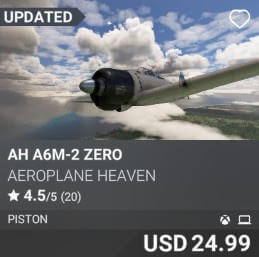 AH A6M-2 Zero by Aeroplane Heaven. USD $24.99