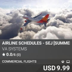 Airline Schedules - SEJ [Summer 2025] by VA SYSTEMS. USD $9.99