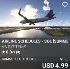 Airline Schedules - SOL [Summer 2025] by VA SYSTEMS. USD $4.99