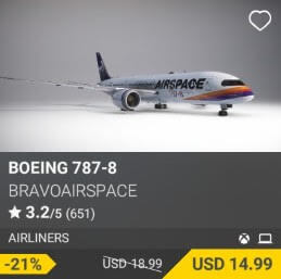 Boeing 787-8 by bravoairspace. USD $18.99 (on sale for 14.99)