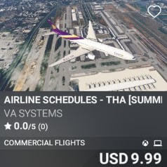 Airline Schedules - THA [Summer 2025] by VA SYSTEMS. USD $9.99