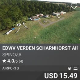 EDWV VERDEN SCHARNHORST AIRPORT by SPINOZA. USD $15.49