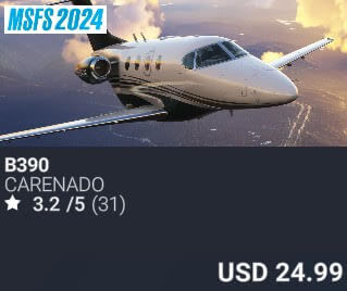 B390 by Carenado. USD $24.99