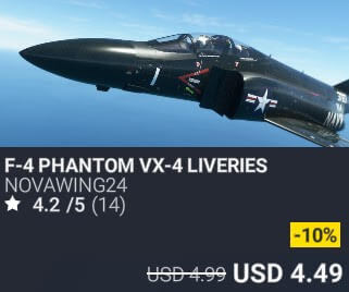 F-4 Phantom VX-4 Liveries by Novawing24. USD $4.99 (on sale for 4.49)