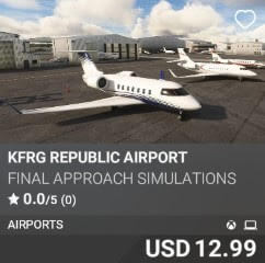 KFRG Republic Airport by Final Approach Simulations. USD $12.99