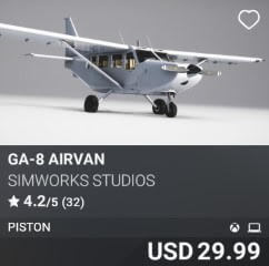 GA-8 Airvan by SimWorks Studios. USD $29.99
