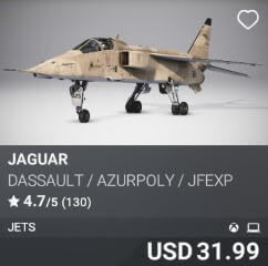Jaguar by Dassault / AzurPoly / JFEXP. USD $31.99
