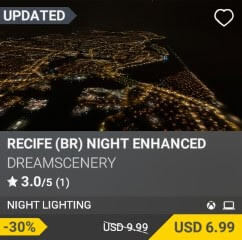 Recife (BR) Night Enhanced by DreamScenery. USD $9.99 (on sale for 6.99)