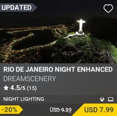 Rio de Janeiro Night Enhanced by DreamScenery. USD $9.99 (on sale for 7.99)