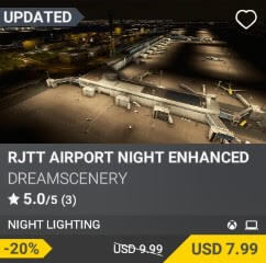 RJTT AIRPORT NIGHT ENHANCED by DreamScenery. USD $9.99 (on sale for 7.99)