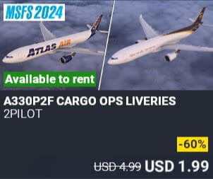 A330P2F CARGO OPS LIVERIES by 2PILOT. USD $4.99 (on sale for 1.99)