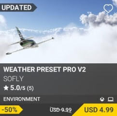 Weather Preset Pro v2 by SoFly. USD $9.99 (on sale for 4.99)