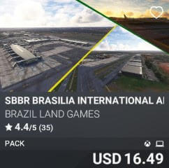 SBBR Brasilia International Airport by Brazil Land Games. USD $16.49