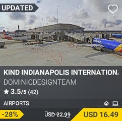 KIND Indianapolis International Airport by DOMINICDESIGNTEAM. USD $22.99 (on sale for 16.49)