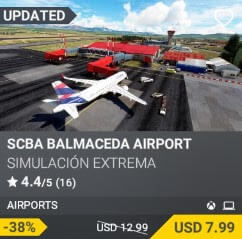 SCBA Balmaceda Airport by Simulación Extrema. USD $12.99 (on sale for 7.99)