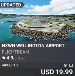 NZWN Wellington Airport by Flightbeam. USD $19.99
