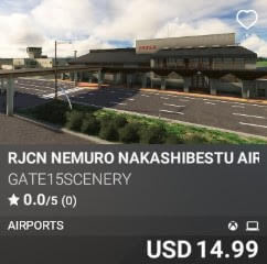 RJCN Nemuro Nakashibestu Airport by GATE15Scenery. USD $14.99