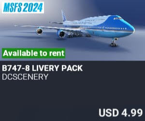 B747-8 Livery Pack by dcscenery. USD $4.99
