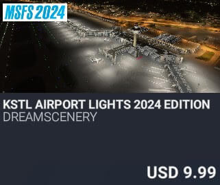 KSTL Airport Lights 2024 Edition by Dreamscenery. USD $9.99