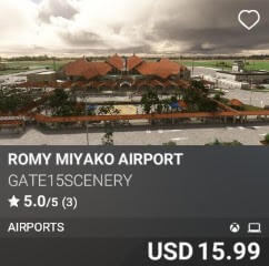 ROMY Miyako Airport by GATE15Scenery. USD $15.99
